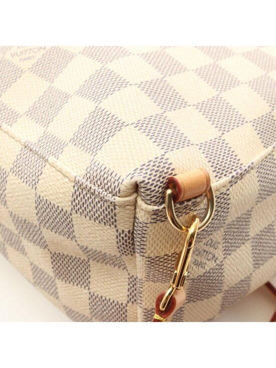 Louis Vuitton Backpack Sperone BB Damier Azur Canvas Leather